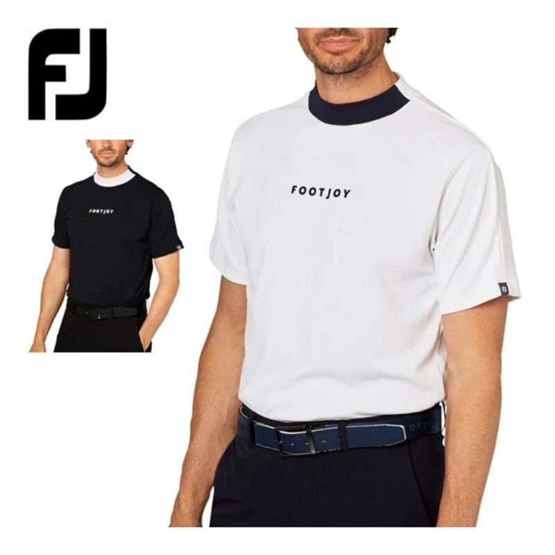 25年春夏日本正品Footjoy FJ高尔夫男装短袖T圆领立领小高领代购