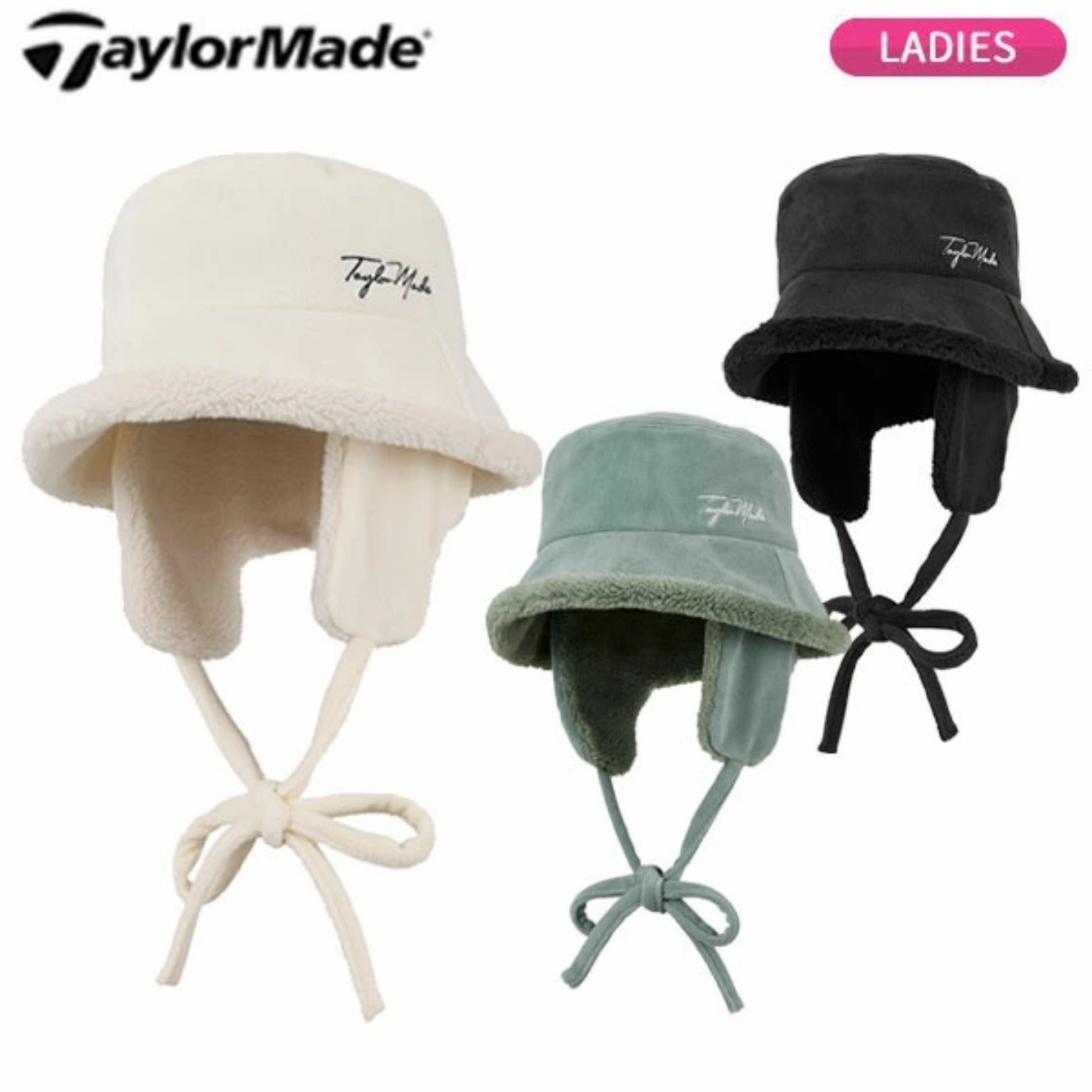 25年新日本Taylormade泰勒梅女士秋冬保暖护耳帽高尔夫球帽正品