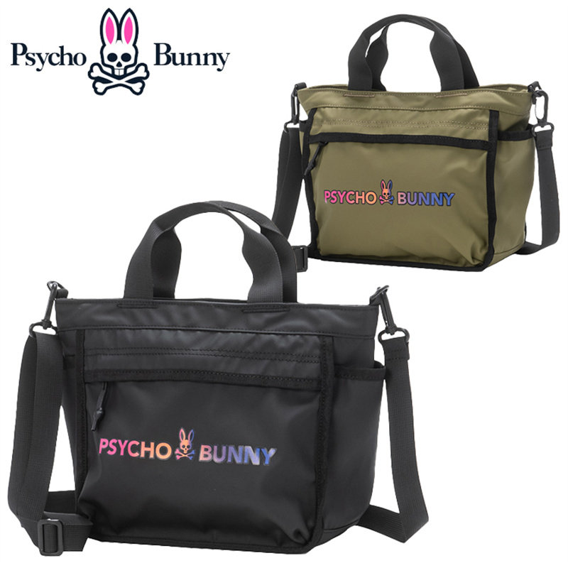 日本代购Psycho Bunny骷髅兔男女潮牌小众手拎斜挎高尔夫球包防水