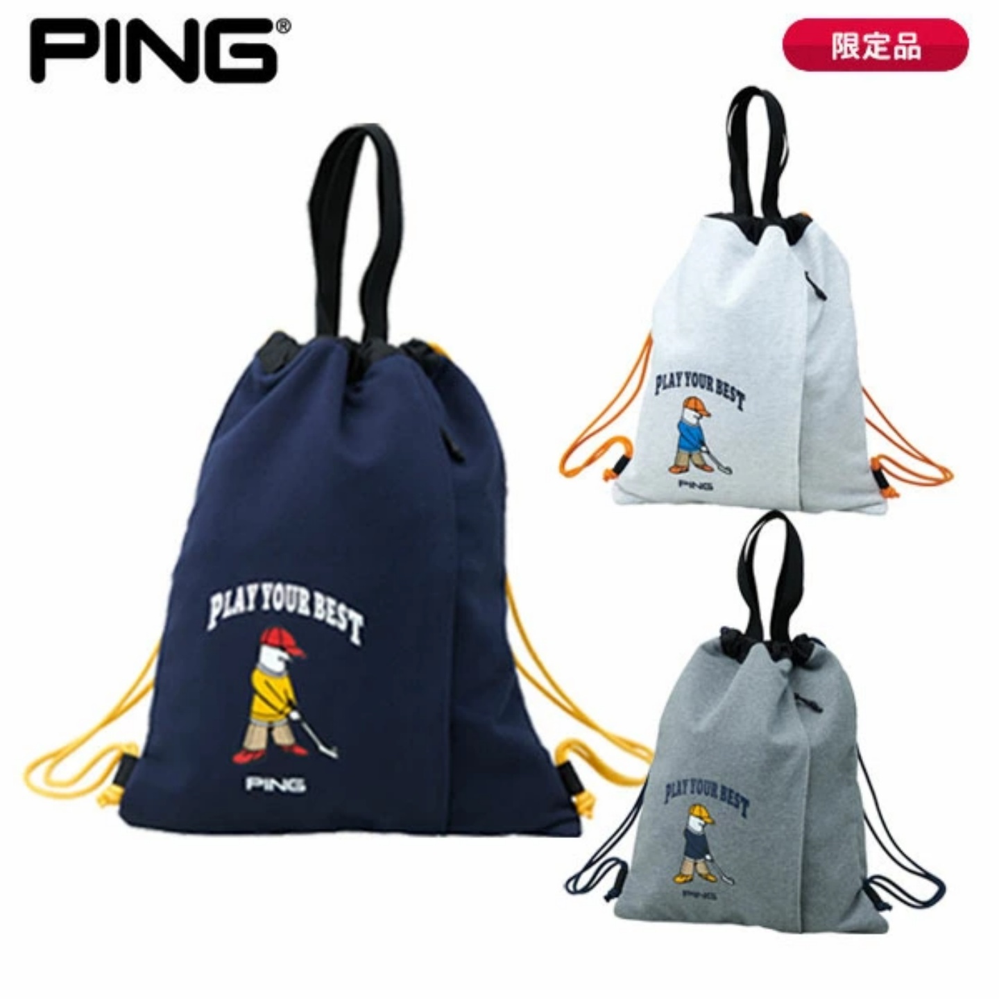 25新品限量日本Mr. PING GOLF男女高尔夫球包手拎双肩健身包正品