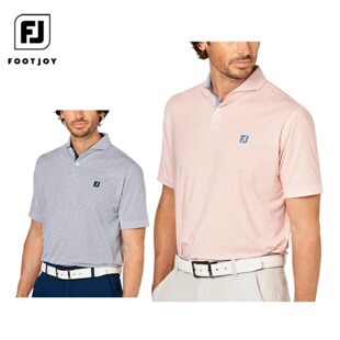 FootJoy FJ高尔夫男装25春夏菱形图案短袖T恤POLO衫日本正品代购