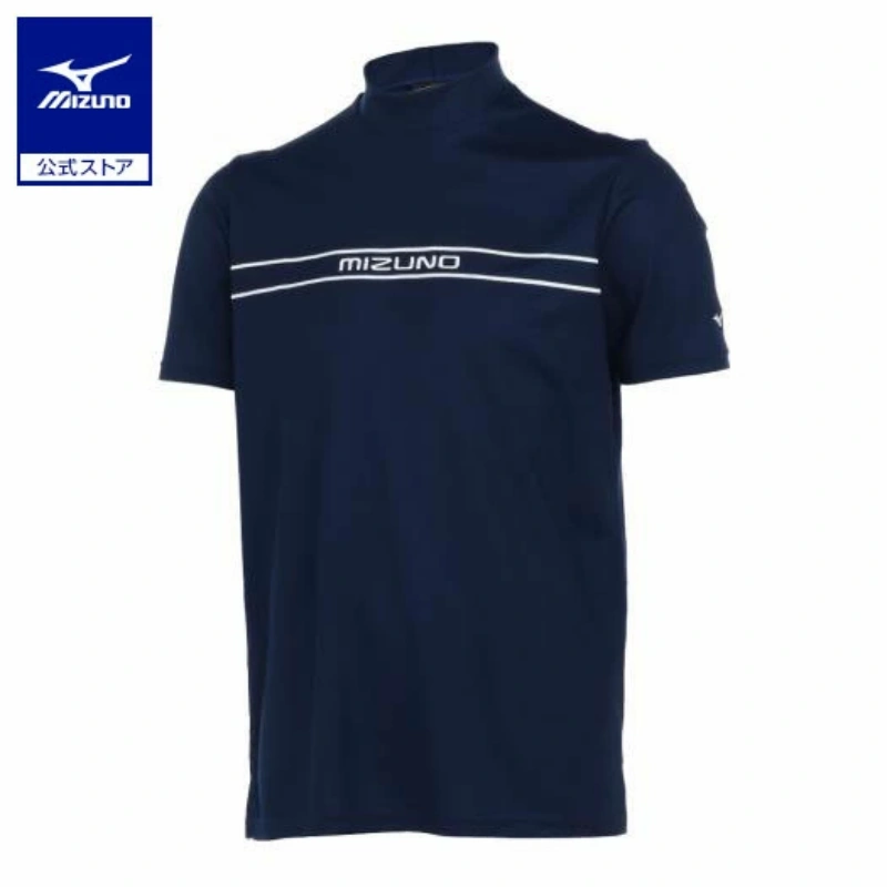 日本Mizuno美津浓男士小高领速干短袖T恤高尔夫球服上衣正品代购