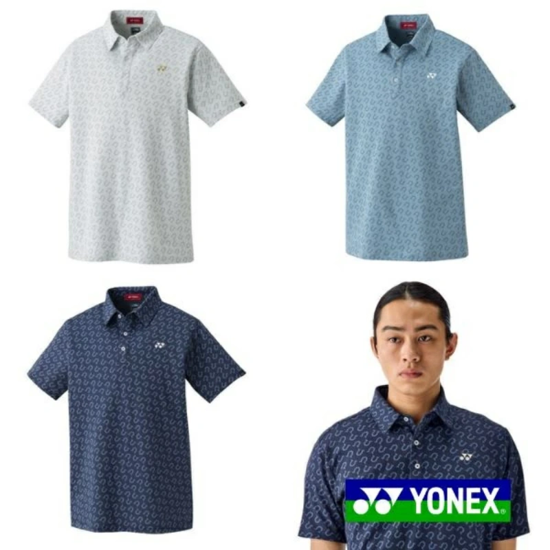 日本产25年春夏YONEX尤尼克斯男高尔夫短袖T恤翻领POLO衫吸汗防晒