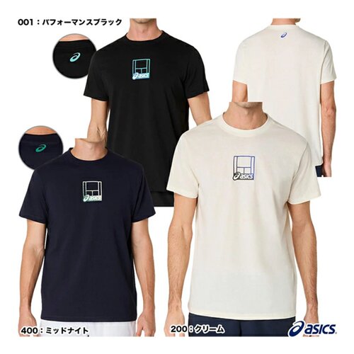 ASICS亚瑟士男士网球服短袖T恤