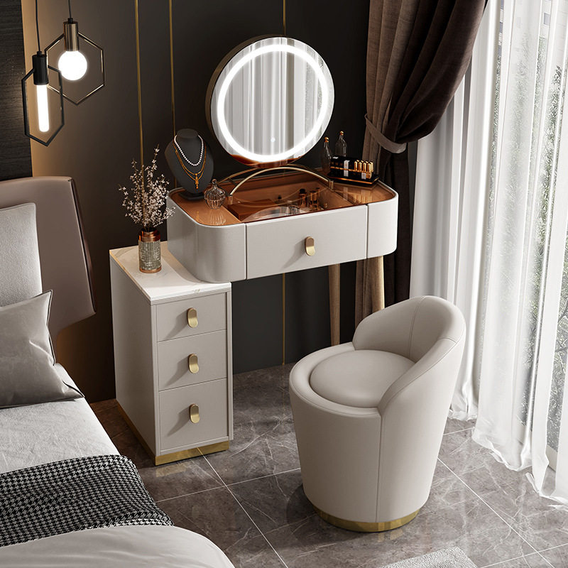 Italian Light extravagance dresser bedroom solid wood modern Simplicity Storage Dressers ins Small apartment Makeup Table stoolin the Residential furniture , Tables , Dressing/Desk  category - from Buy2taobao.com to provide professional Taobao agent buy service
