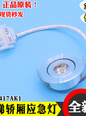 电梯轿厢应急照明灯XAA417AK1/2圆筒灯应急灯12V适用奥的斯306-11