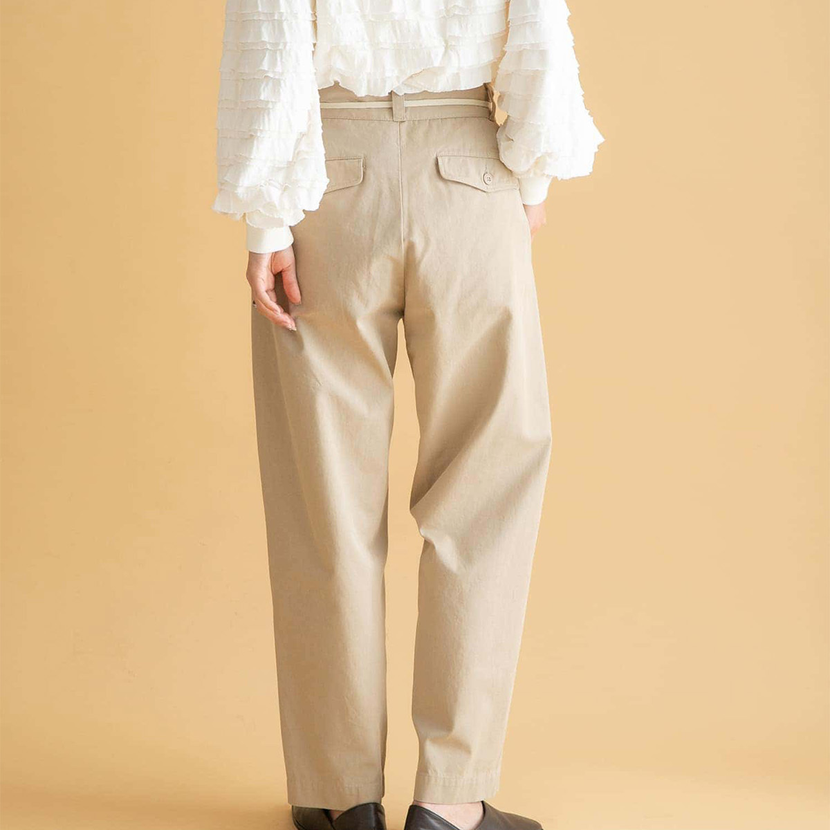 外贸原单出口日本斜纹女款工装裤 休闲裤