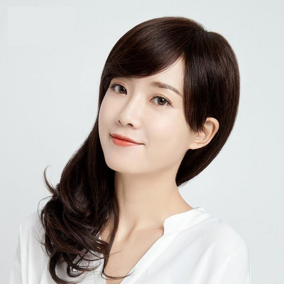 假发女长发自然逼真网红全头套式中长卷发浪全头假发丝假发套