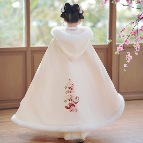 汉服女童冬款2025新款古装拜年服冬装儿童过年新年装冬季古风
