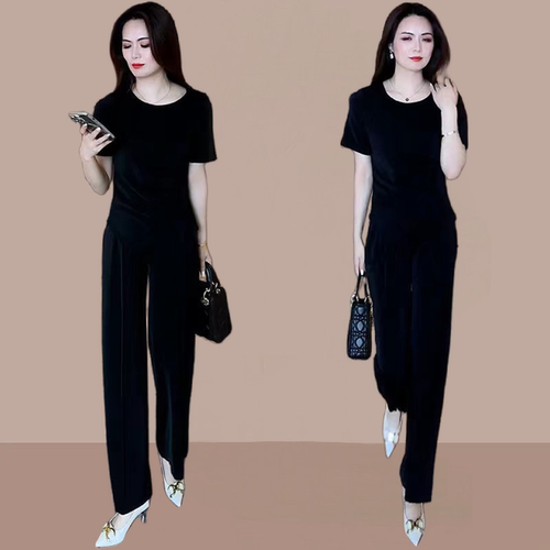 时尚套装女阔腿裤两件套夏季