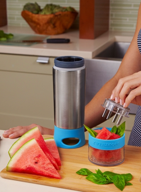 美国ZingAnything手动Citrus升级Aqua Zinger果汁不锈钢柠檬杯