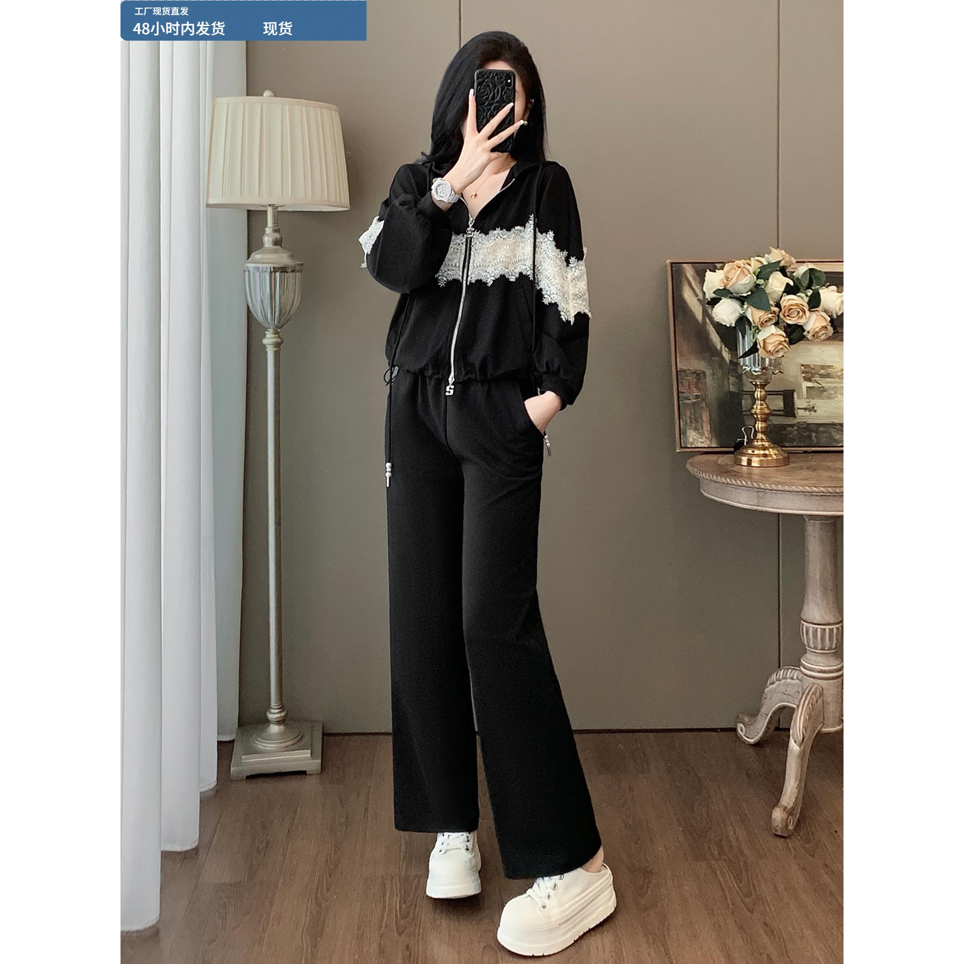 2025早秋独特超好看套装女时尚洋气高级感卫衣长裤休闲运动两件套