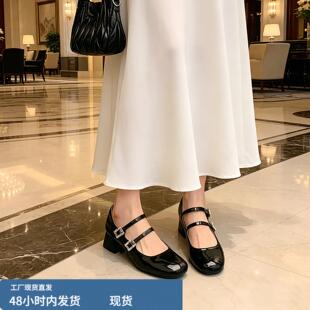玛丽珍高跟鞋女款2026新款夏天配裙子的鞋子法式绝美小单鞋皮鞋
