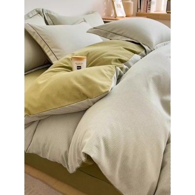 磨毛被套纯棉全棉单件秋冬新款