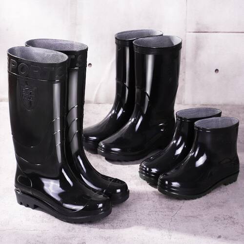 冬季保暖PVC下雨劳保雨鞋防水