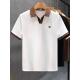 短袖 时尚 POLO衫 25春夏新款 商务撞色翻领T恤上衣2025年设计感 男士