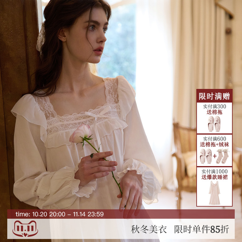 RoseTree法式宫廷古典柔美睡裙