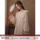 长袖 长款 蕾丝复法式 RoseTree宫廷睡裙女春秋季 古棉纱睡衣2025新款