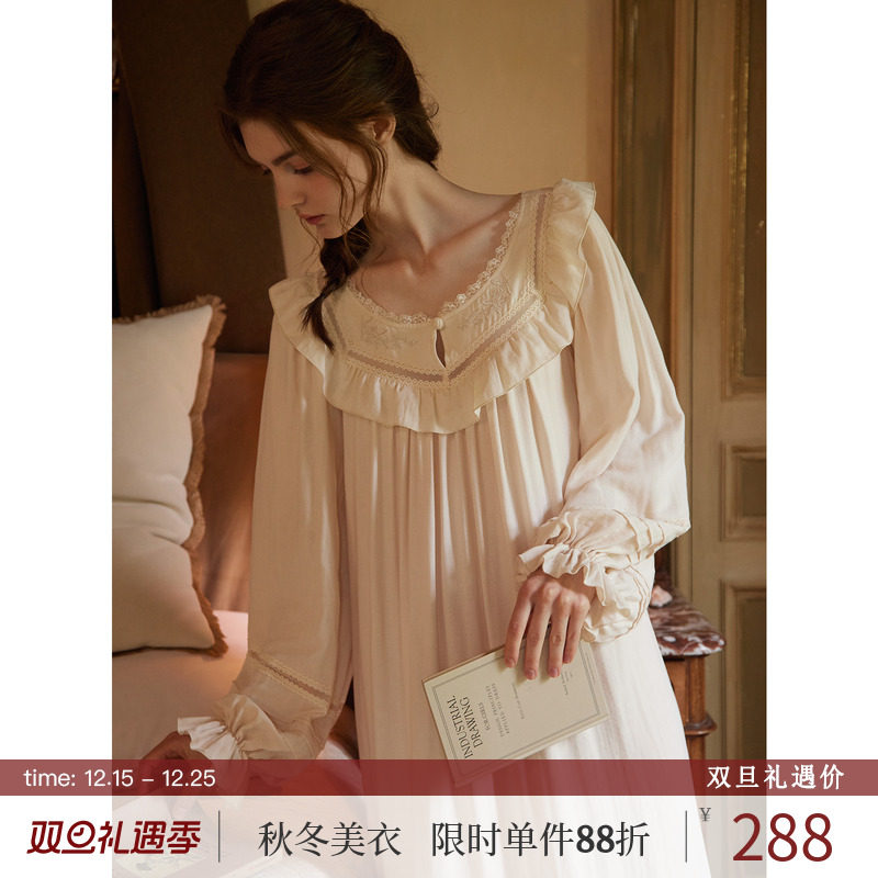 RoseTree复古宫廷爱德华茶歇睡裙