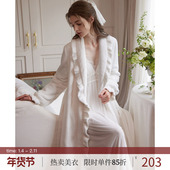 加厚浴袍女士睡衣2025新款 RoseTree法兰绒睡袍女冬季 珊瑚绒长款