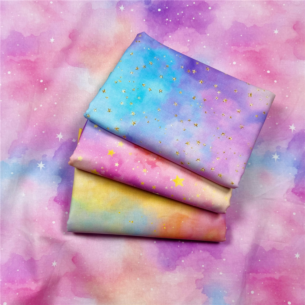 璀璨宇宙星空数码印花全棉布 lolita连衣裙儿童蓬蓬裙书衣挡帘diy