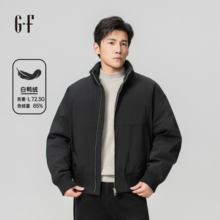 GF男装 冬季简约百搭合身舒适保暖立领短款羽绒服 S/W 170254026