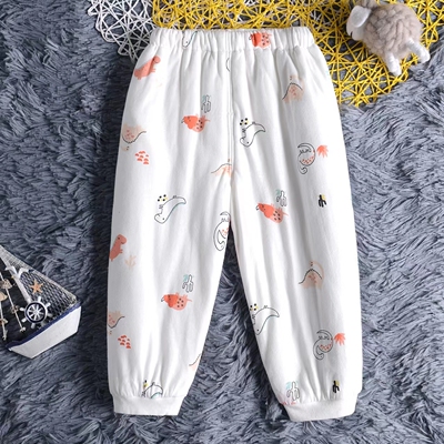 冬季保暖纯棉夹棉睡裤家居婴乐岛