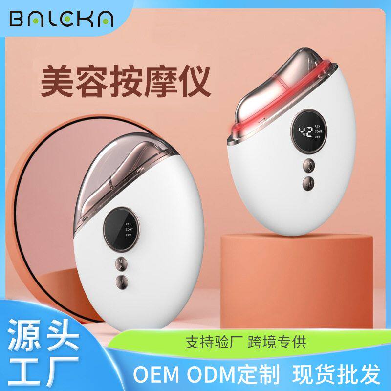 跨境脸部EMS微电流导入仪 彩光嫩肤按摩面部美容美颈仪器家用批发