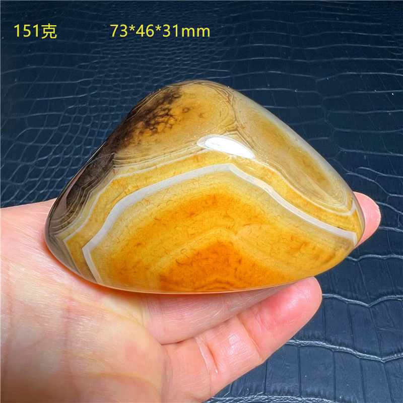 天然轻奢七彩纹理缠丝玛瑙原石雨花石浴缸石手把件观赏石摆件368