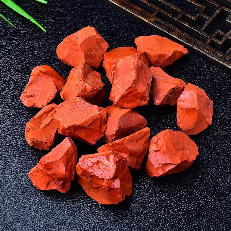 天然红碧玉原石摆件鸡血石大块毛料鱼缸花盆造景装饰矿石标本批发