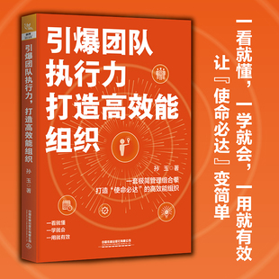 引爆团队执行力 孙玉 中国铁道出版 社 书籍 打造高效能组织 正版