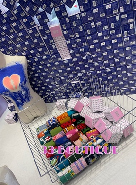 现货！Blanksocks设计师品牌自闭症儿童系列彩色长袜夏季印花