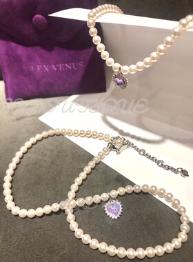 FLV心动轨迹项链小众设计感轻奢