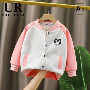 三折品牌特价 撤柜秋冬新品 中大童棒球服外套夹克休闲上衣韩版 开衫