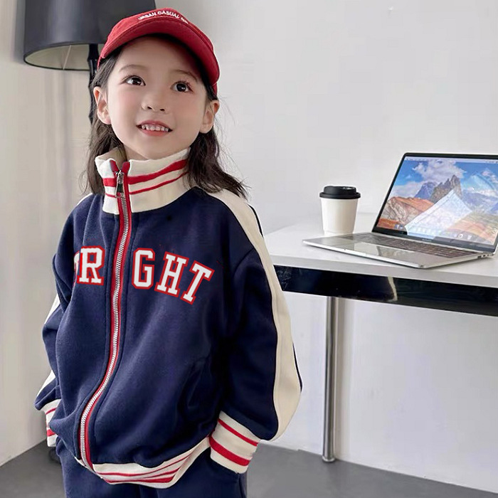 三折品牌特价清仓撤柜亲子装中大童秋冬棒球服保暖拉链衫夹克外套