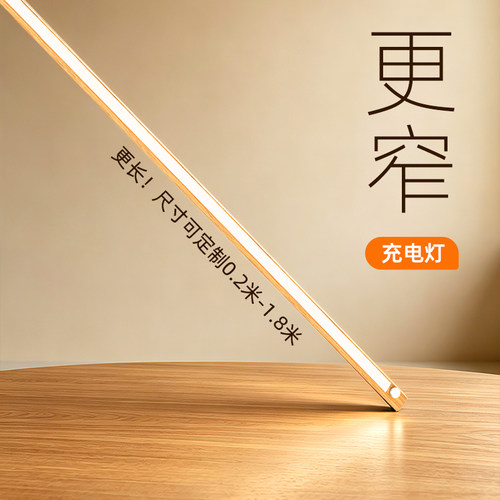 超窄充电磁吸人来即亮感应灯带