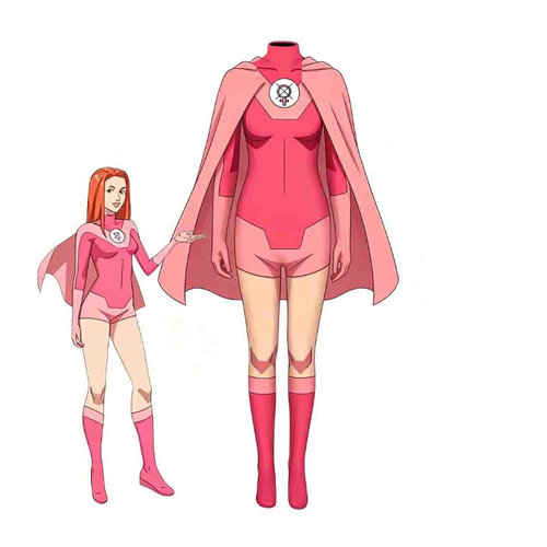漫天际无敌少侠Invincible Atom Eve动漫cos服原子伊芙连体紧身衣