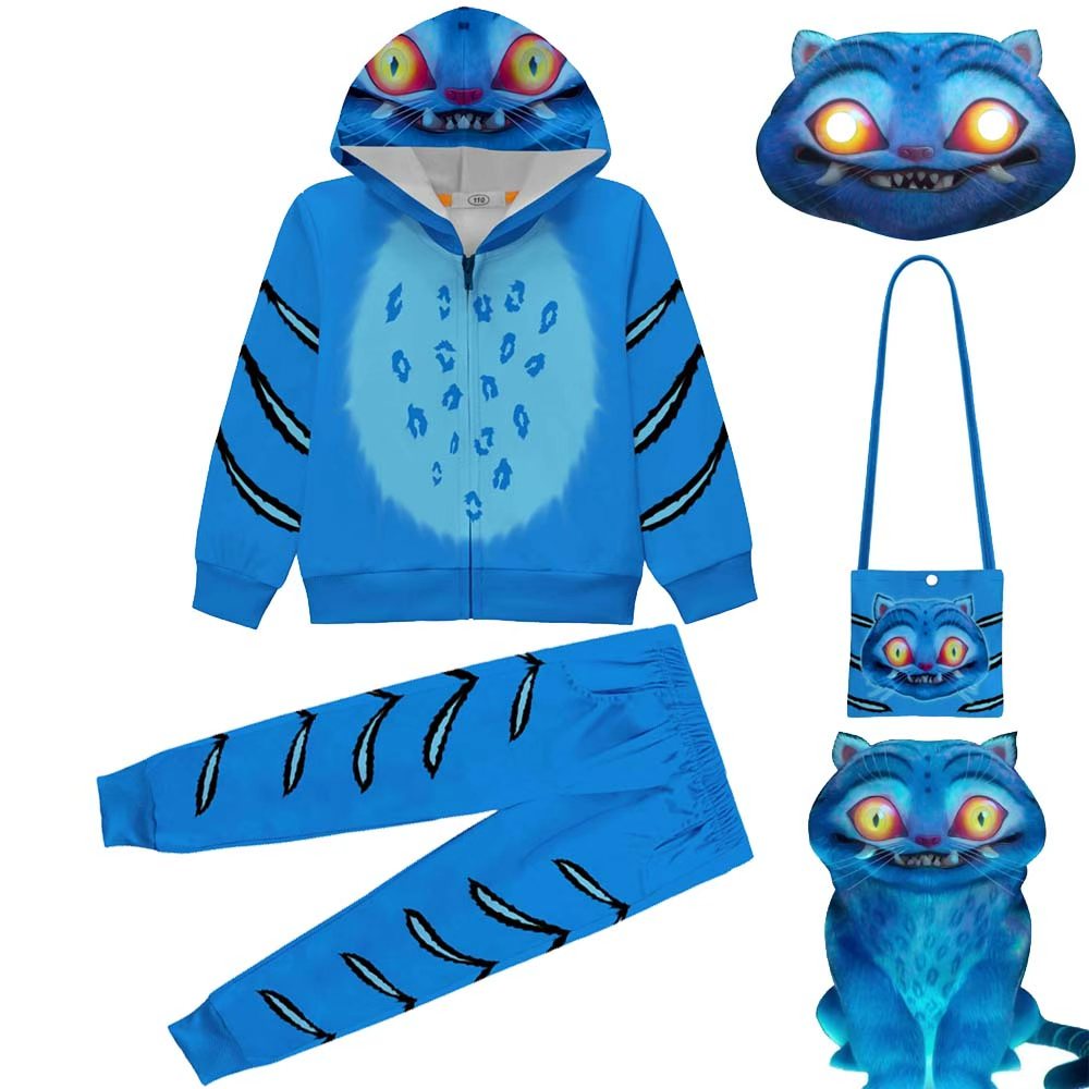 韩流K-POP猎魔女团信使猫可爱运动外套拉链连帽夹克衫老虎春秋装