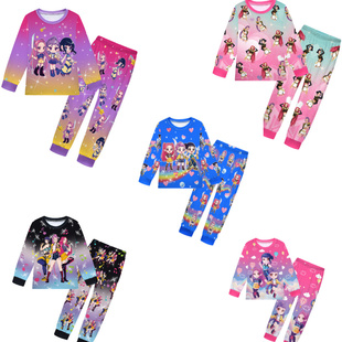 新款儿童睡衣K-POP猎魔女团cos服韩流巨星鲁米 米拉 佐依内衣套装