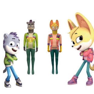 动物神探队雪豹阿姆狐狸小溪连体衣角色扮演服The Creature Cases