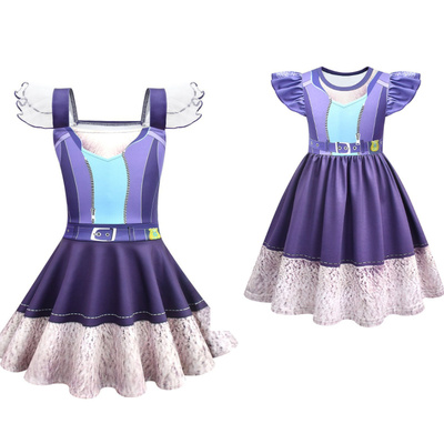 新款儿童飞飞袖连衣裙Zootopia 2女童夏季连衣裙吊带芭蕾裙