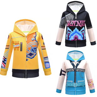韩流K-POP猎魔女团cos服装鲁米米拉佐伊二次元秋冬季拉链连帽外套