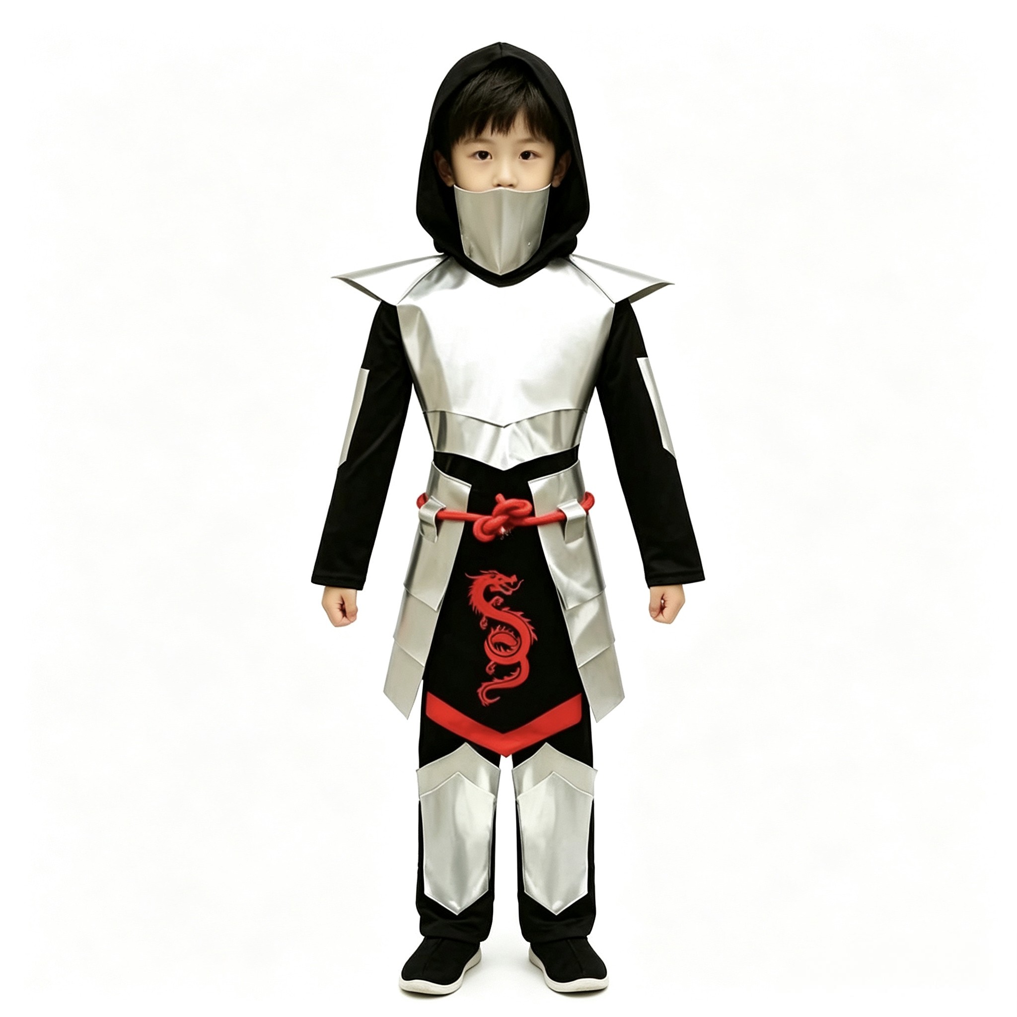 万圣节儿童服装cos日本幻影忍者服夜行衣乐高积木人角色扮演出服图片