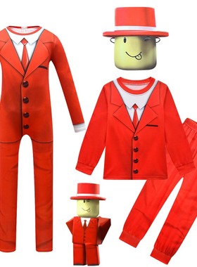 万圣节男童Pocket Devs-Roblox服儿童演出COS连体衣服装