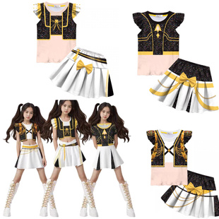 Kpop猎魔女团童装jinu佐伊米拉rumi鲁米cos打歌服儿童万圣节服装