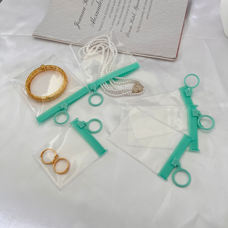 拉环式首饰收纳袋EVA防尘防氧化耳环手镯饰品自封袋