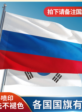 【现货】联合国俄罗斯美国外国旗帜德国英国以色列巴勒斯坦世界各国国旗万国外国旗意大利英格兰俄法国欧盟