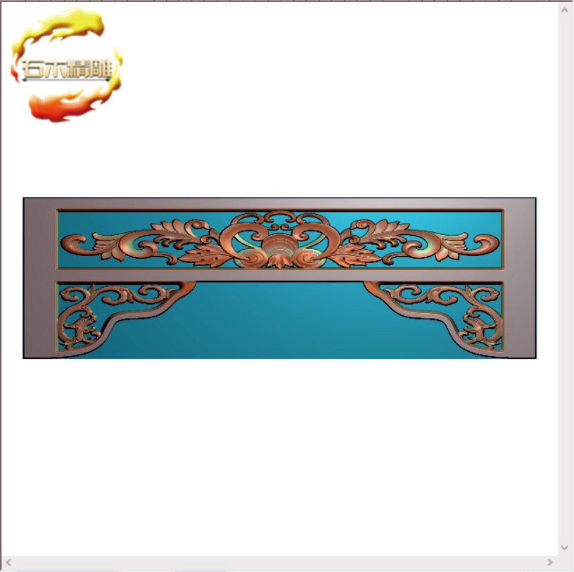 新墓碑横梁182 洋花石碑过梁碑板精雕图灰度图浮雕图石材雕刻图