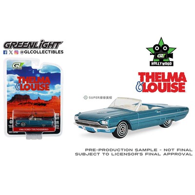 绿光 1:64 1966 Ford 福特雷鸟敞篷车 末路狂花 (1991) 44940E