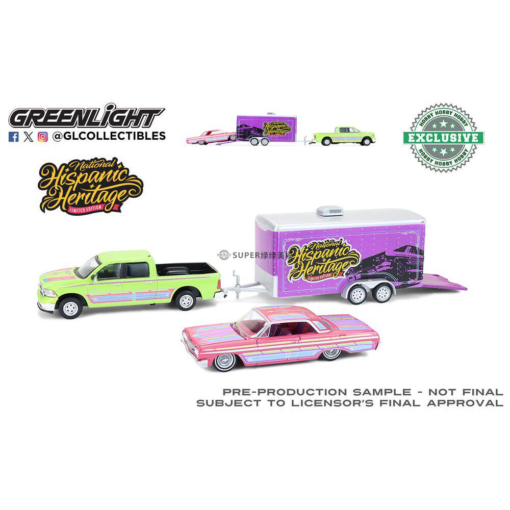 绿光 1:64 2014 Ram 1500＆雪佛兰 Impala 西语裔传统月致敬30555